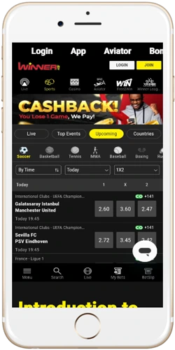 Winner Bet Ethiopia app on Android phone